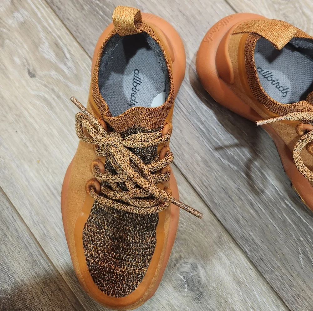 Allbirds Orange Trail Runner Hiking Athletic Womans Shoes Size 5.5 - Picture 3 of 10